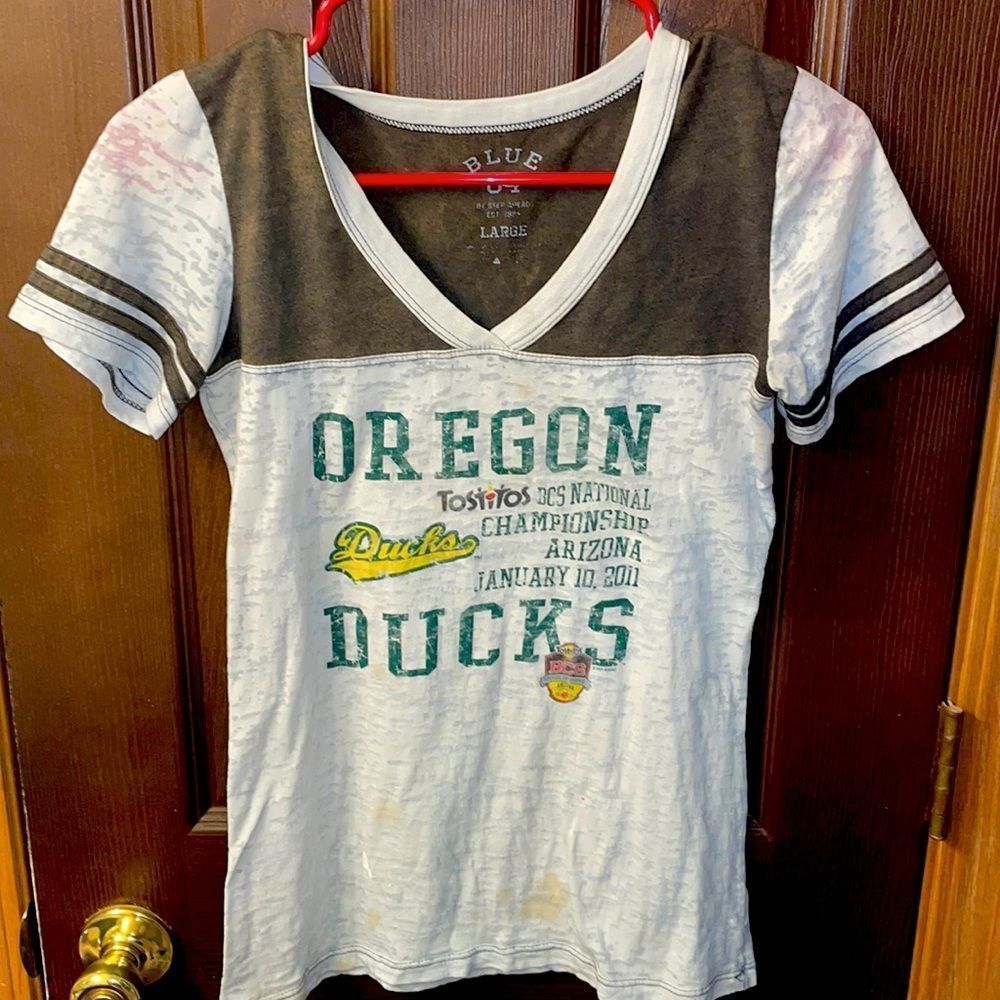 Oregon’s ducks official 2011 BCS championship shirt from the game. Size Large.